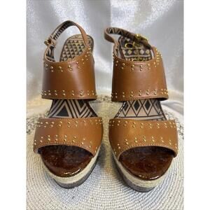 Jessica Simpson Brown Studded Sandals